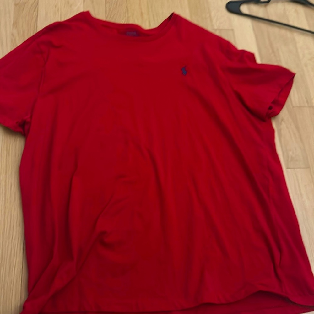 Red polo t-shirt